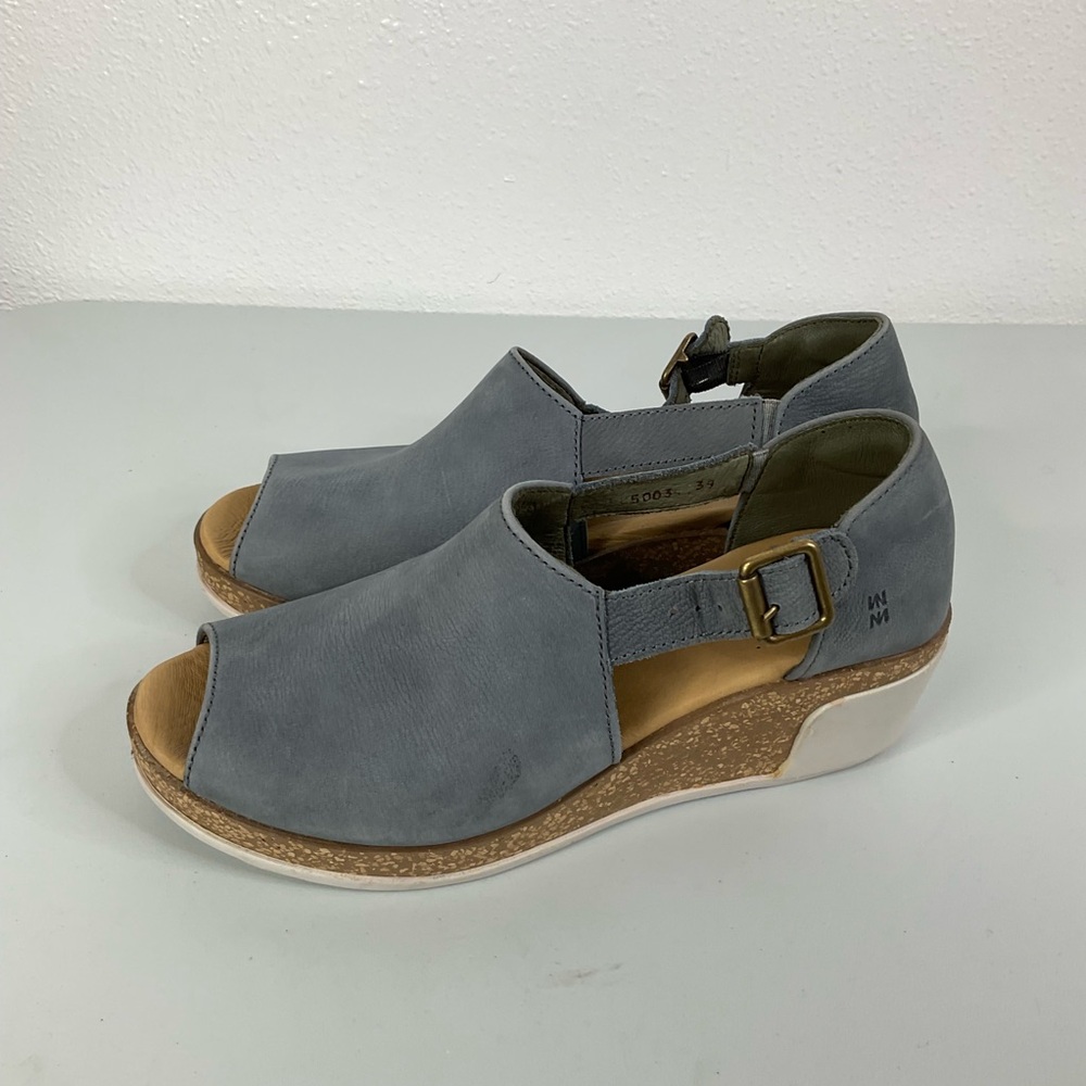 El Naturalista Blue Pleasant Platform Sandal Size 39
